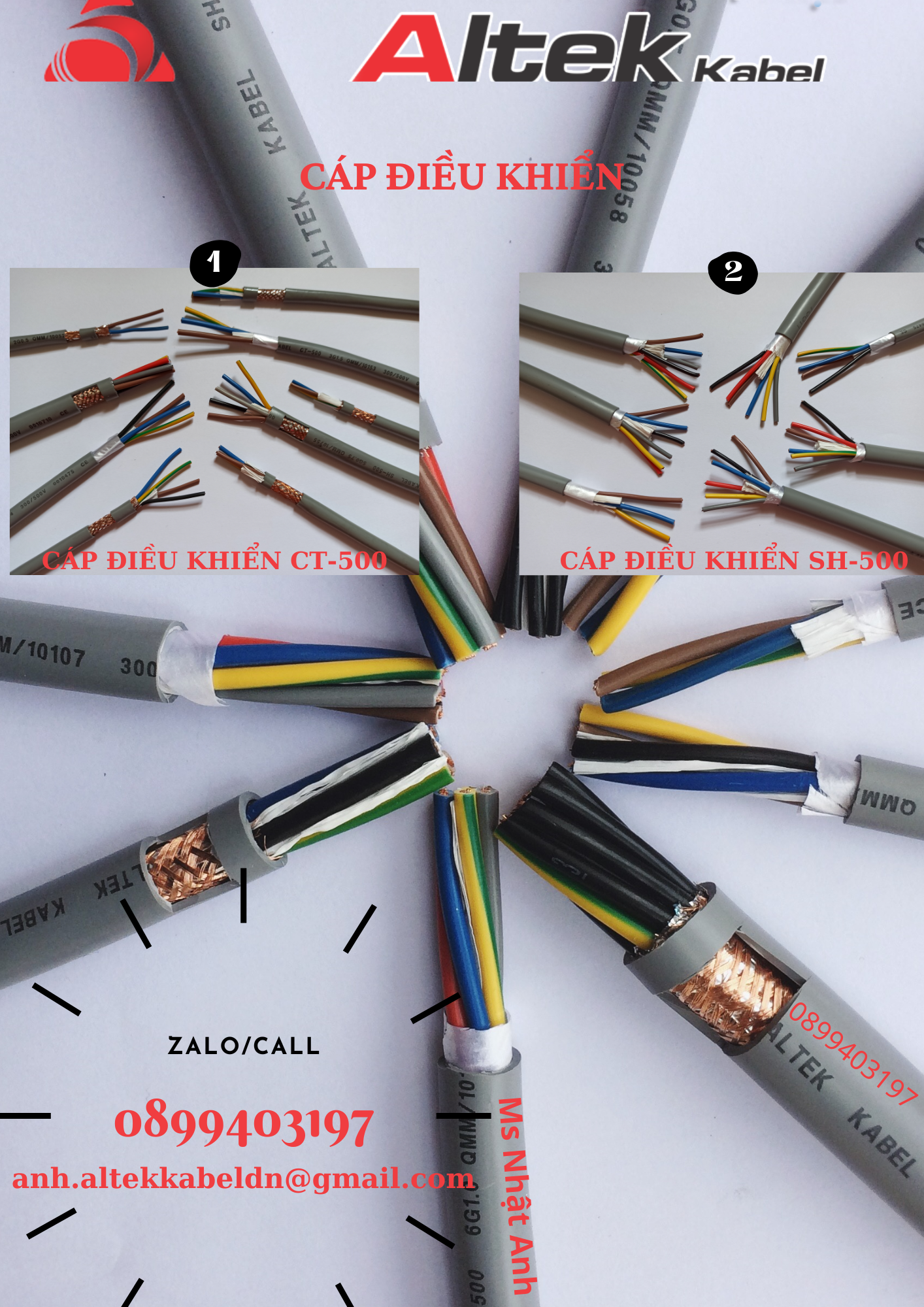 Cáp điều khiển Altek kabel Đà Nẵng