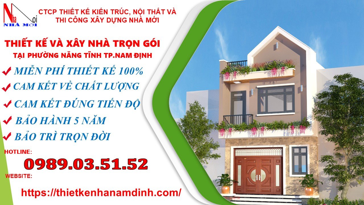 thiết kế thi công và xây dựng nhà mới tại nam định