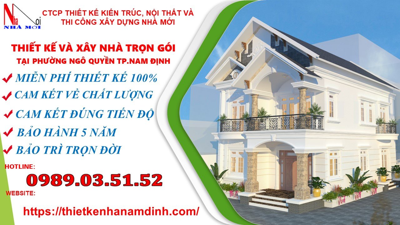 thiết kế thi công và xây dựng nhà mới tại nam định