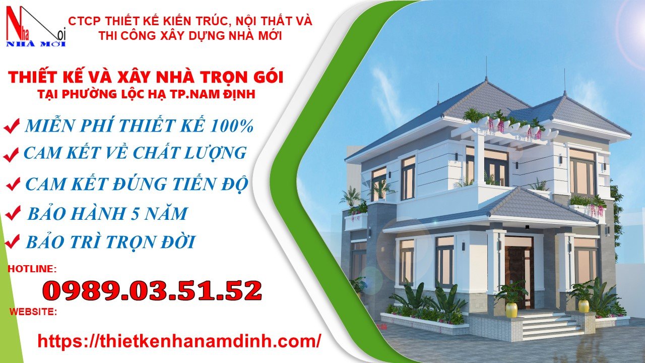 thiết kế thi công và xây dựng nhà mới tại nam định