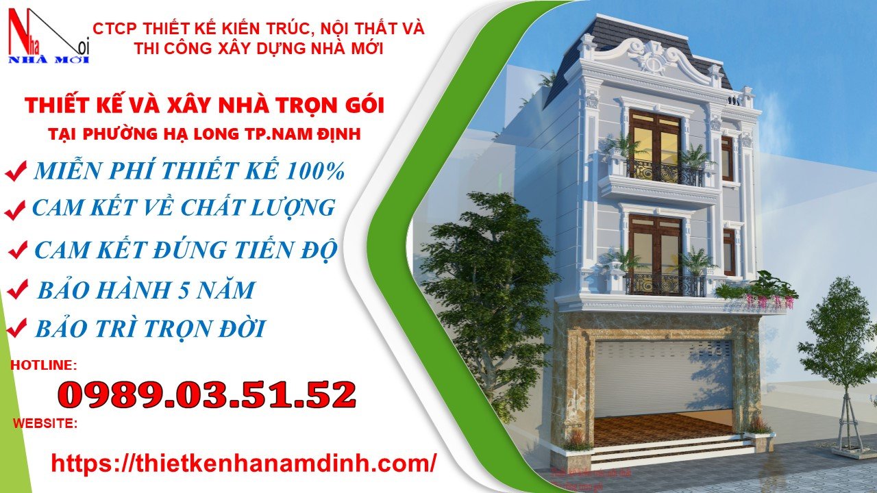 thiết kế thi công và xây dựng nhà mới tại nam định