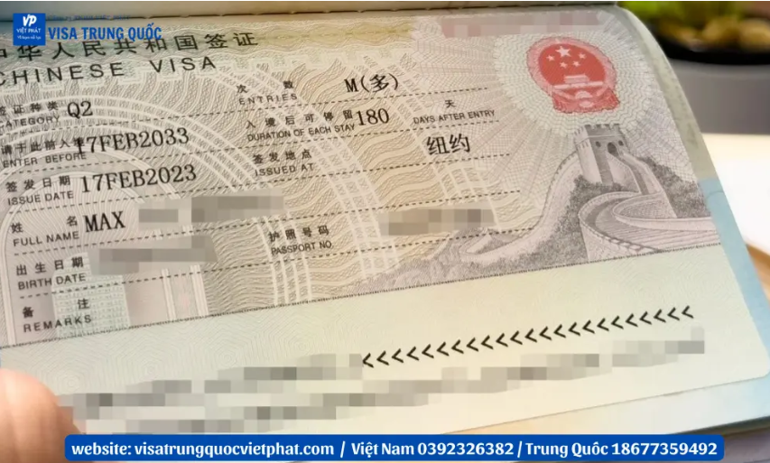 Trả lời câu hỏi: Visa Trung Quốc mất bao lâu?