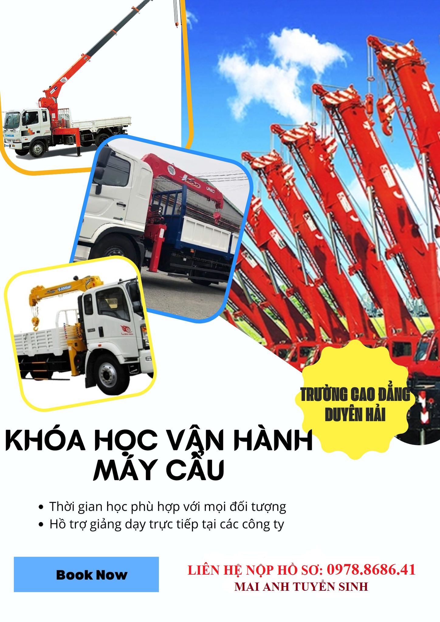 Dạy lái xe cẩu, xe nâng, máy xúc cấp chứng chỉ