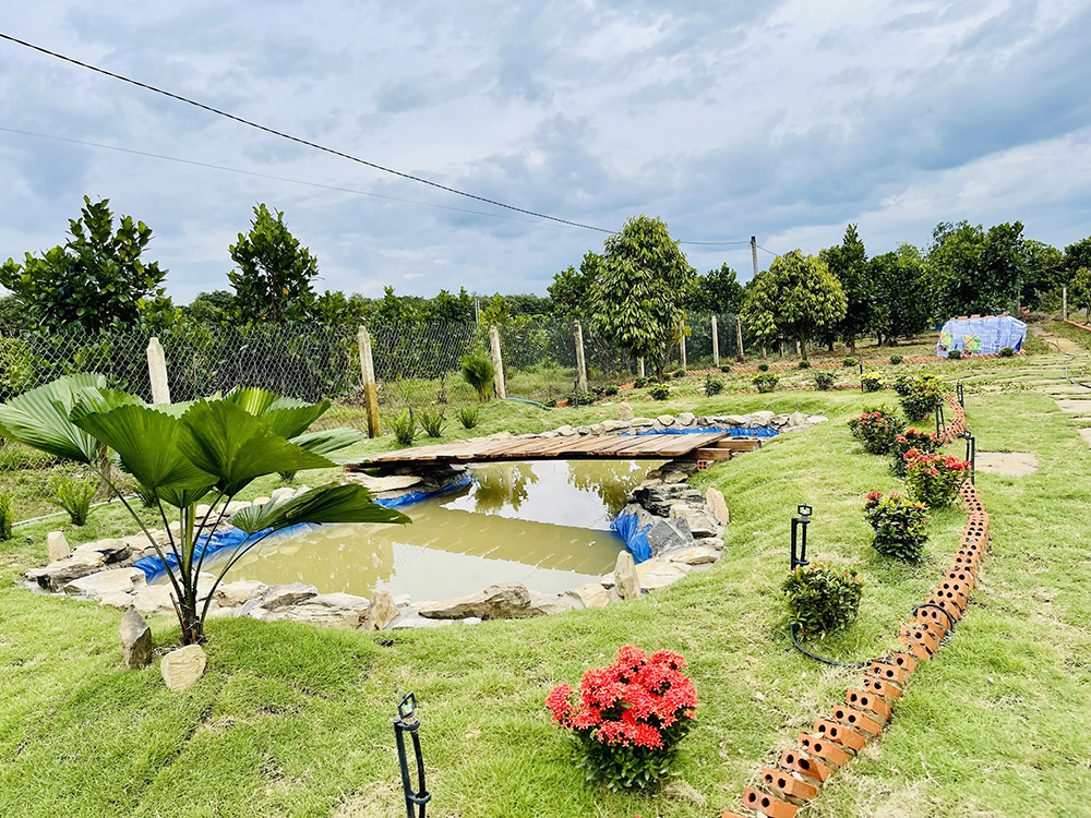 Đất vườn hồ Trị An, Cách Quốc lộ 900m, mặt tiền đường nhà nước