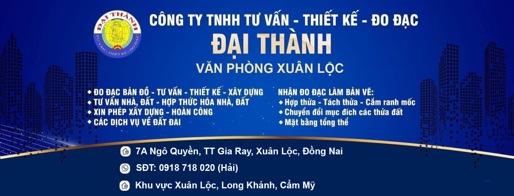 Dịch Vụ Đo Đạc Cắm Mốc khu vực Xuân Lộc, Long Khánh, Cẩm Mỹ