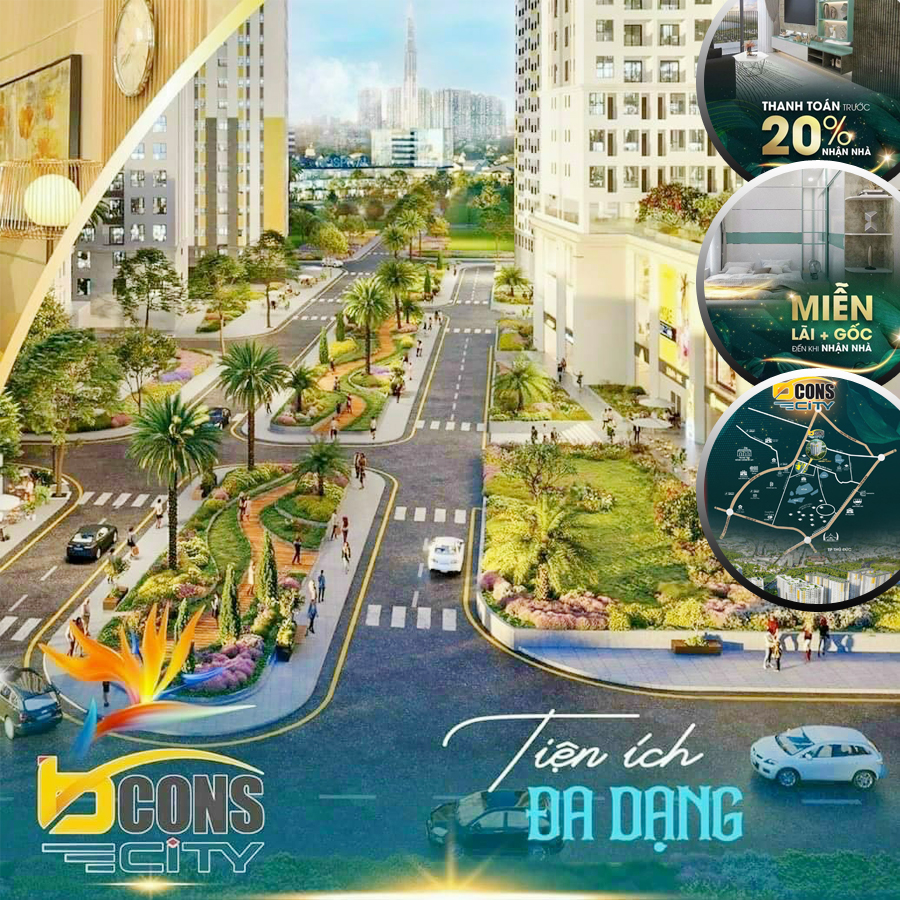 Thanh toán 350 triệu bạn có ngay căn hộ ngay khu phức hợp Bcons