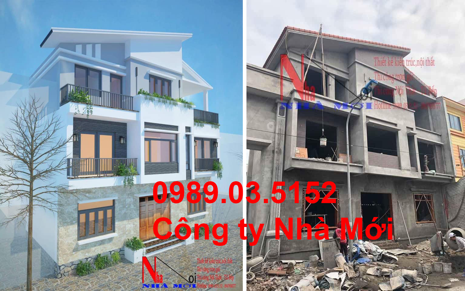 Nhà mới chuyên thiết kế nội thất xây dựng nhà mới giá rẻ trọn gói