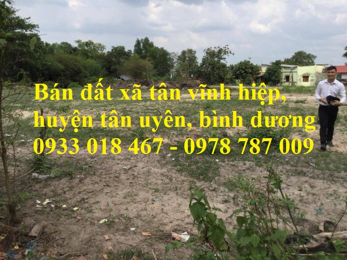 bán đất tân vĩnh hiệp, tân uyên, bình dương