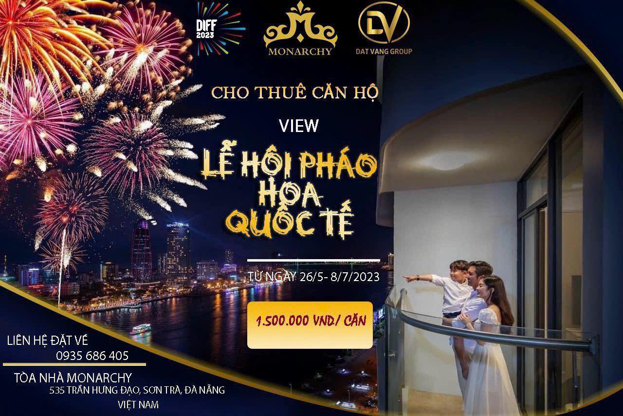 Cho thuê căn hộ Mornachy + Golden bay view pháo hoa tuyệt đẹp.