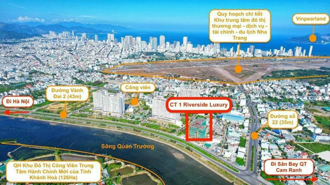 Chuyên bán căn hộ CT1 Riverside Luxury, Nha Trang