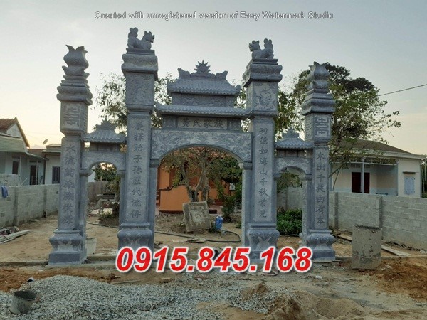 018 trà vinh bán cổng đá tam quan đẹp nhất - cổng nhà bằng đá