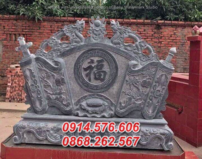 05 Ninh thuận bán cuốn thư bằng đá đẹp nhất - bình phong nhà thờ bằđá