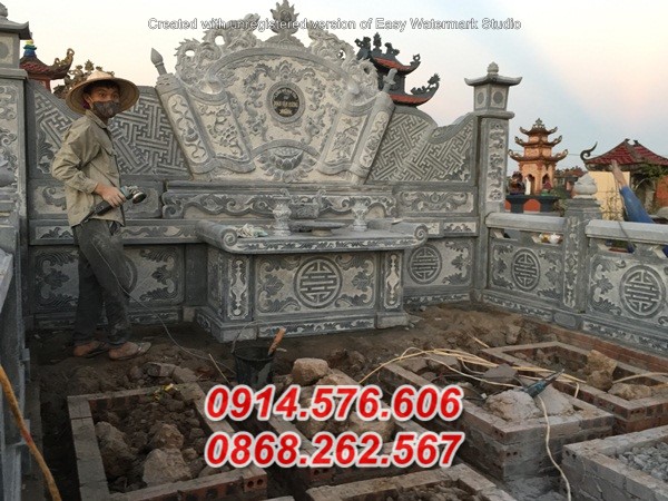 487 gia lai bán cuốn thư bằng đá mới nhất - bình phong đá đền miếu