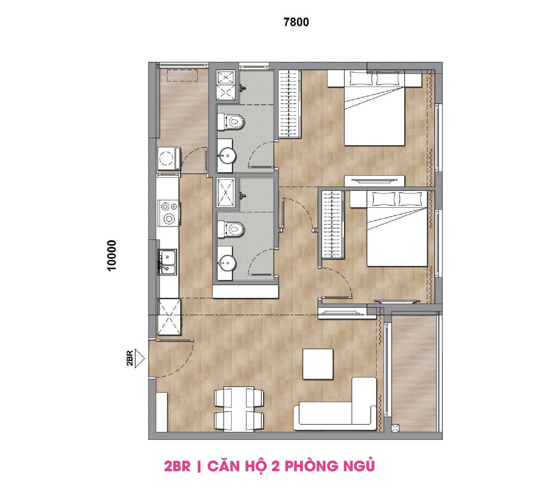 Duy nhất 1 căn hộ 2PN View sông Hàn - Chuẩn căn góc - Giá căn thường !