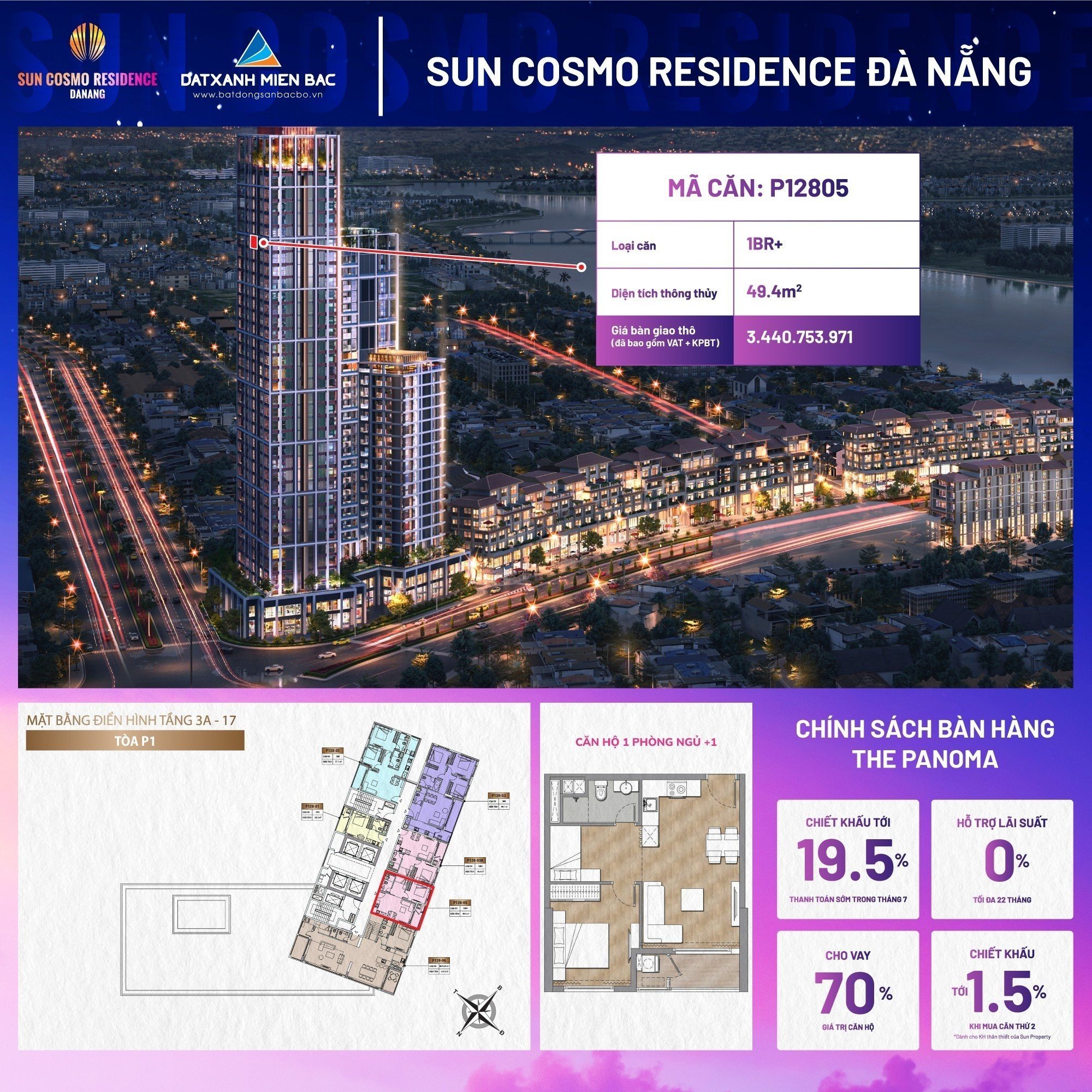 Sẵn 01 căn hộ cho người mệnh Tây Tứ Trạch - Căn tầng phong thủy