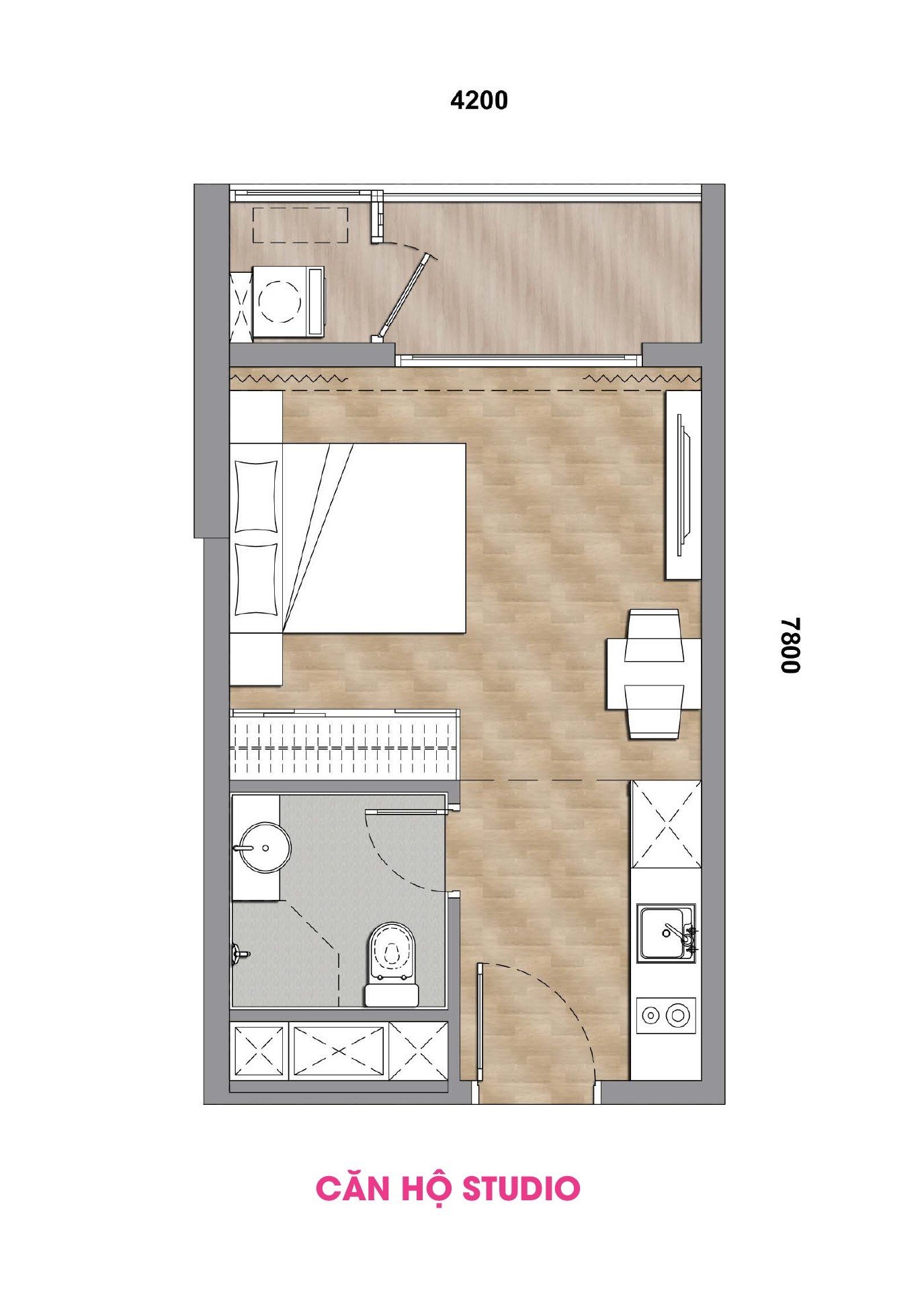 Căn Hộ Studio Độc Quyền cuối cùng dự án Sun Cosmo Residence Da Nang