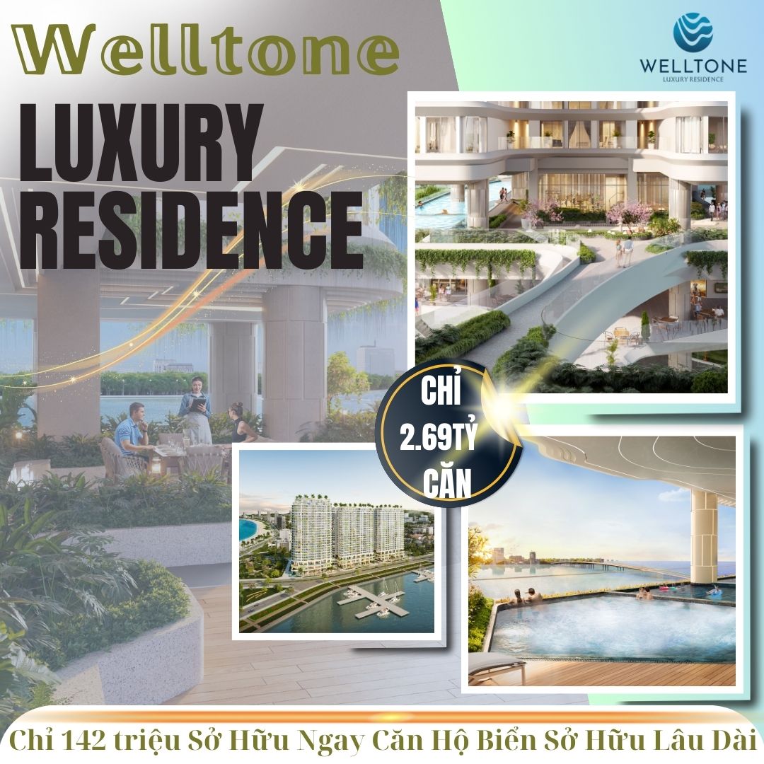 Căn hộ biển cao cấp Welltone Luxury Residence có phố đi bộ trên không