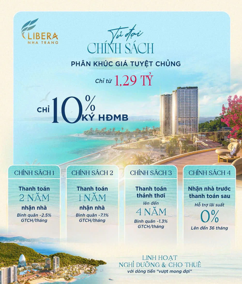 Full nội thất,sổ hồng riêng,ngay tại biển,có bên du thuyền,Beach club,