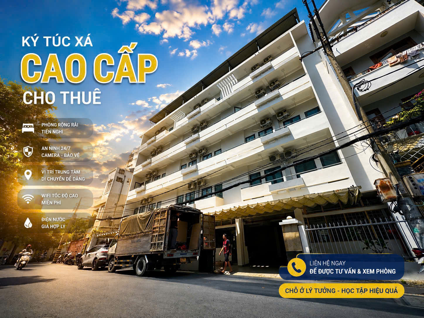 Cho thuê ký túc xá 2tr Full mọi chi phì và đồ tại Q1