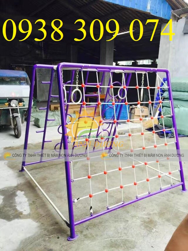 Thang leo vận động thể chất chữ A, hình lập phương cho bé