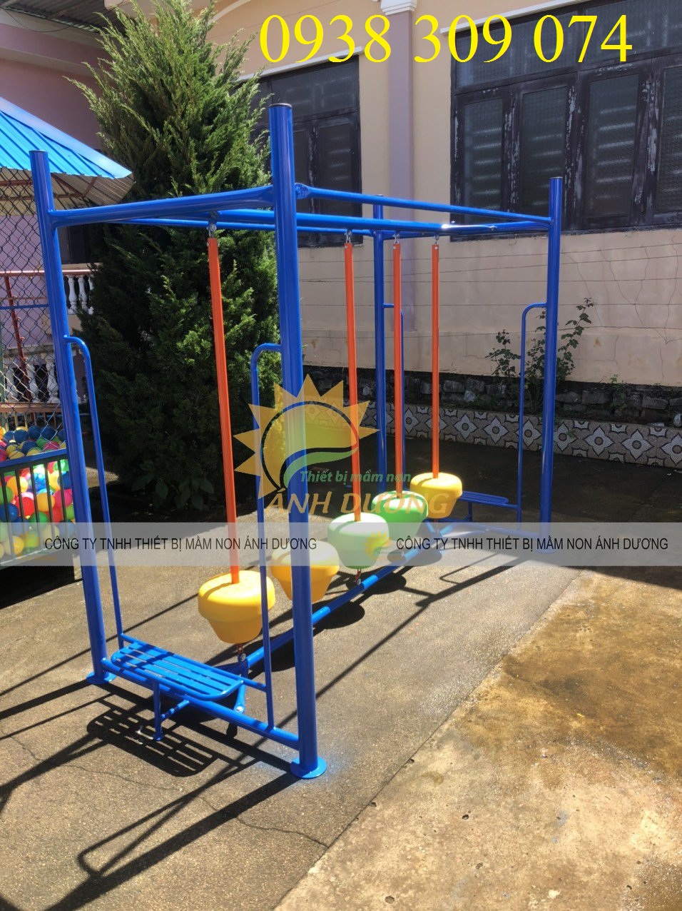 Thang leo vận động thể chất chữ A, hình lập phương cho bé