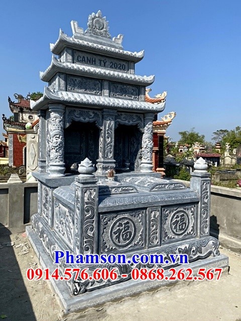 153++ mộ ba mái bằng đá đơn giản gia lai