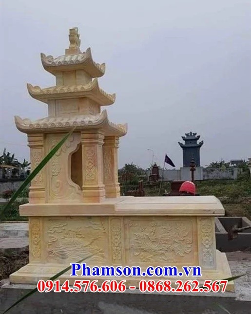153++ mộ ba mái bằng đá đơn giản gia lai