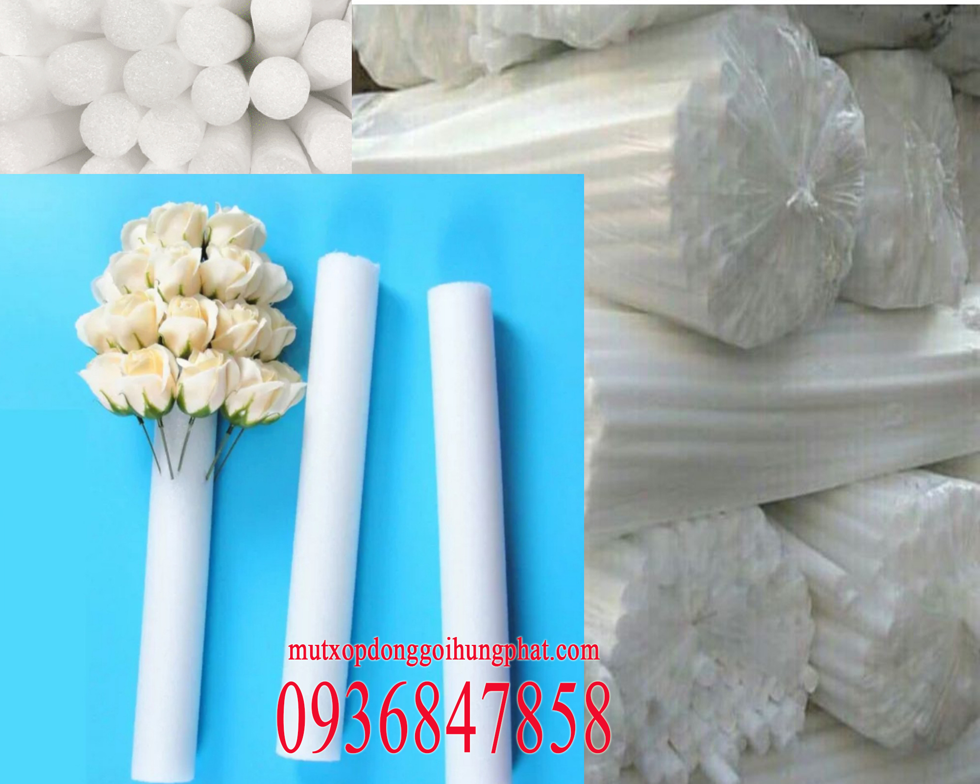 Ống mút xốp pe foam căm hoa giá rẻ tại thành phố Hồ Chí Minh
