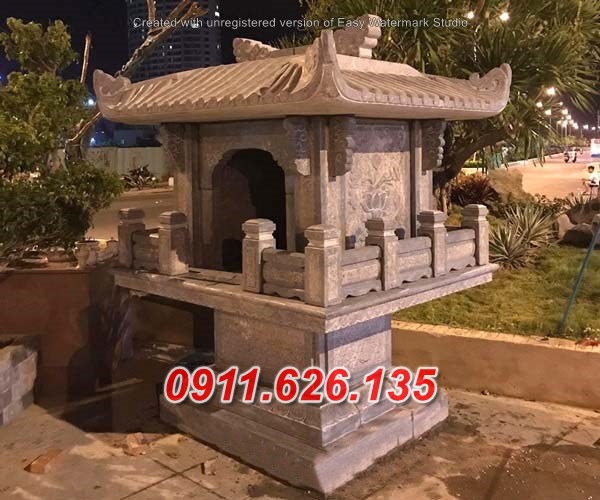 04 MIẾU THỜ BÁN TRUNG THIÊN BẰNG ĐÁ ĐẸP HÒA BÌNH