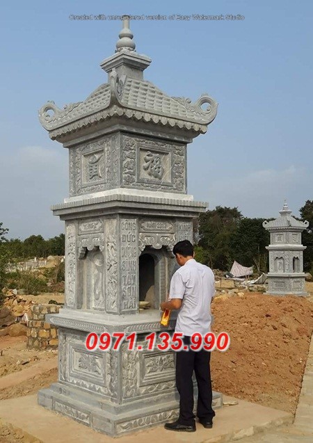 114SƠN LA THÁP LƯU GIỮ TRO HÀI CỐT BẰNG ĐÁ ĐẸP