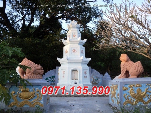 114SƠN LA THÁP LƯU GIỮ TRO HÀI CỐT BẰNG ĐÁ ĐẸP