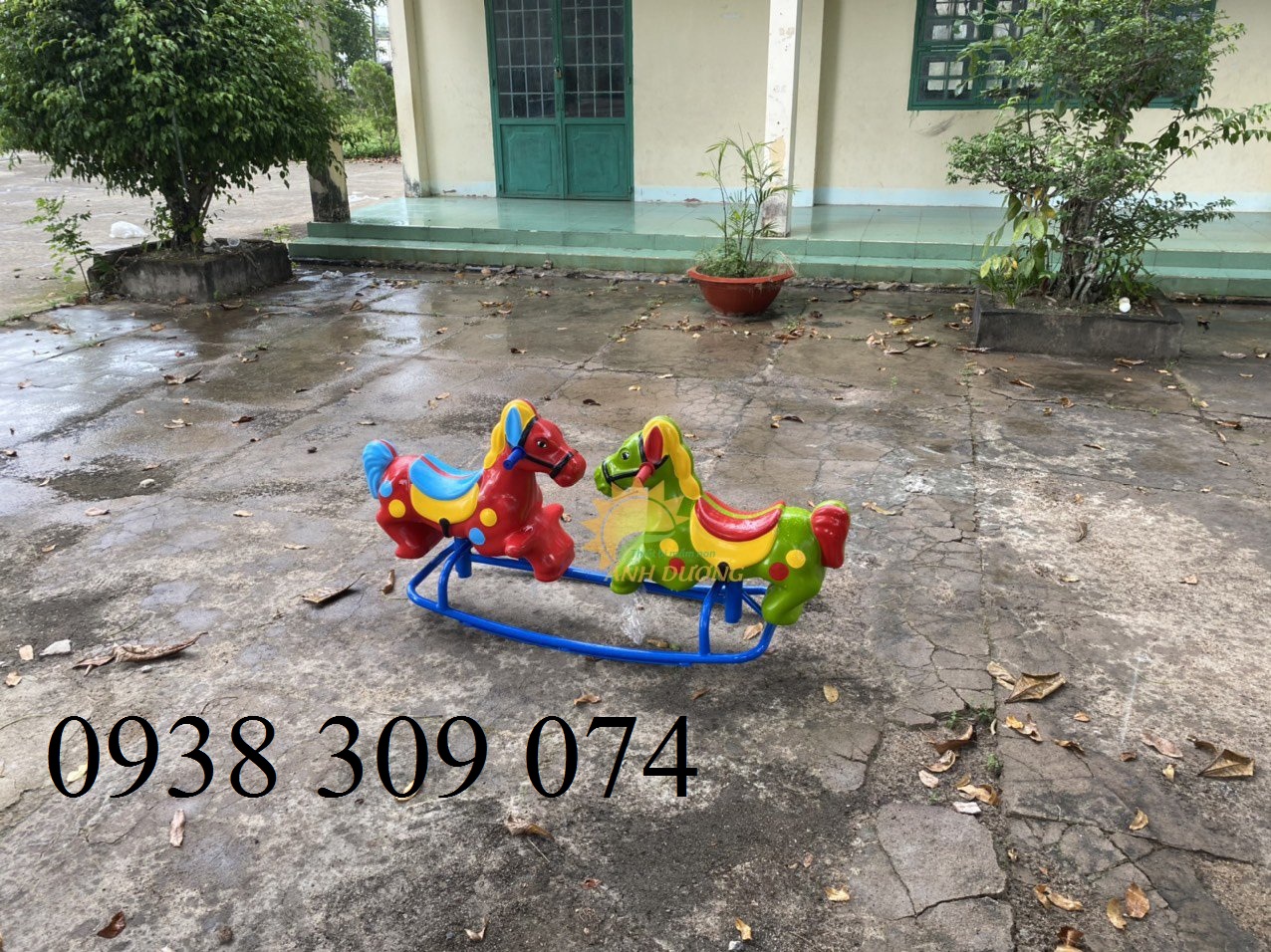 Bập bênh đôi nhựa composite hình con vật
