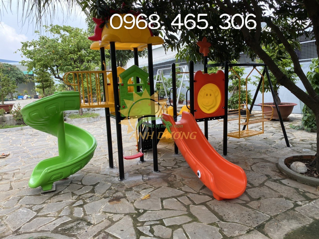 Cầu trượt xích đu liên hoàn nhập khẩu hàng có sẵn