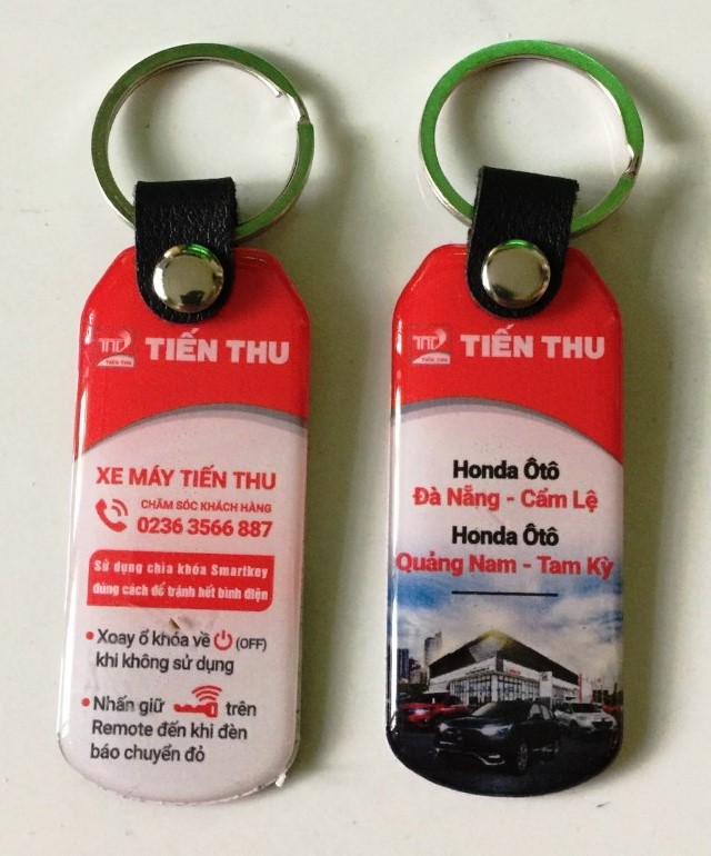 Móc khóa keo cứng sản xuất theo yêu cầu Quý khách