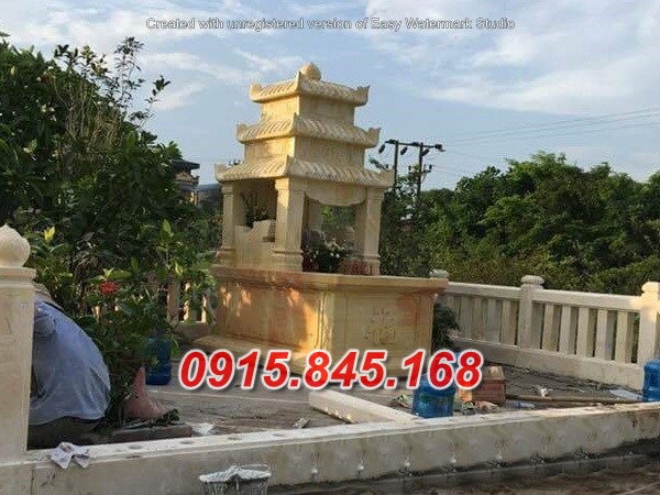 MỘ BA MÁI  BẰNG ĐÁ HIỆN ĐẠI BÁN YÊN BÁI 19