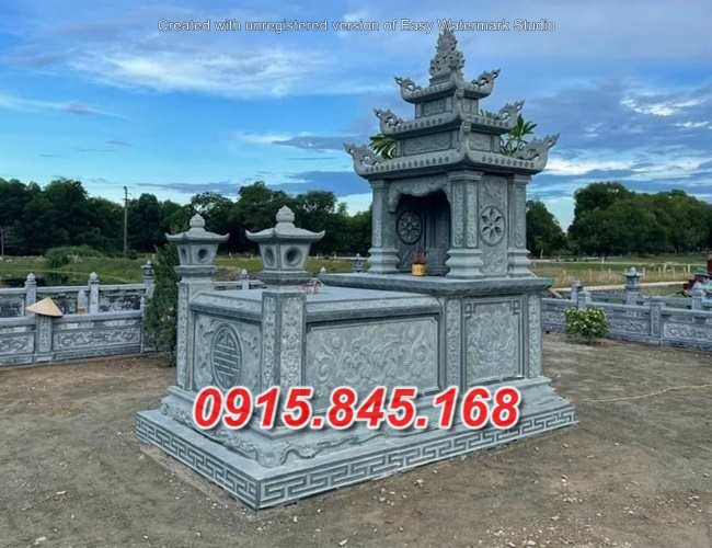MỘ BA MÁI  BẰNG ĐÁ HIỆN ĐẠI BÁN YÊN BÁI 19