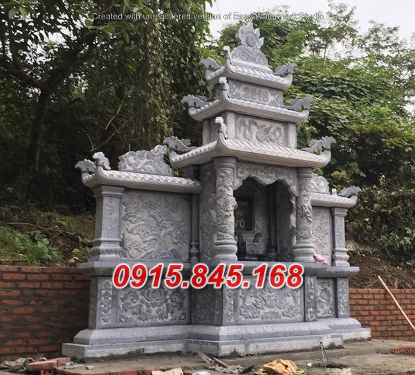 mộ ba mái bằng đá điêu khắc bán hưng yên 38