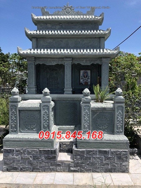 mộ ba mái bằng đá điêu khắc bán hưng yên 38