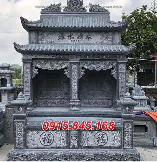 bán mộ đôi bằng đá hiện đại đẹp tại phú thọ 85
