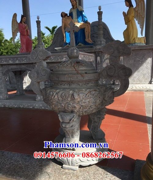 Lư hương nhà thờ bằng đá đẹp hà tĩnh 198