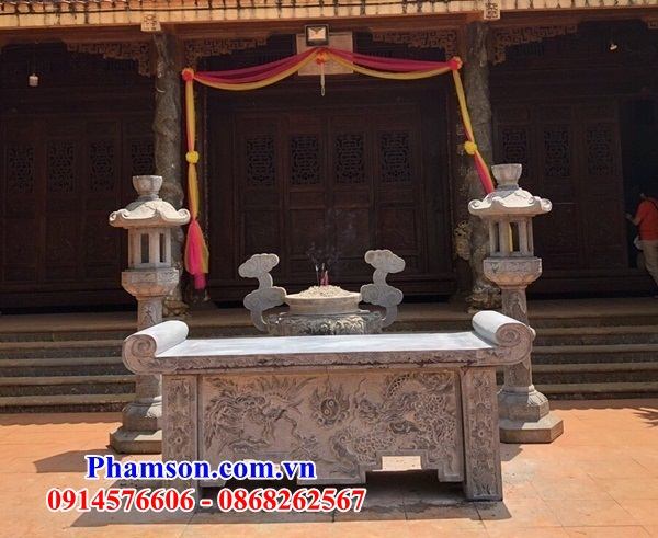 1008+Ban thờ lễ bằng đá xanh đẹp lào cai 