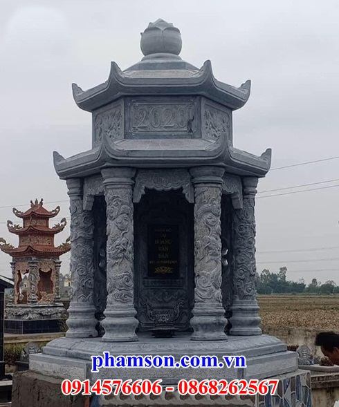 1100 mộ lục bát giác bằng đá đẹp tự nhiên bán tại bạc liêu