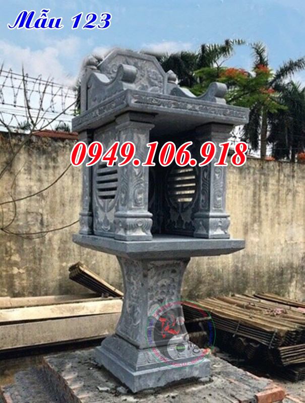 Mẫu cây hương 2 tầng thờ thiên bằng đá đẹp