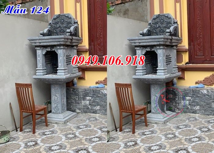 Mẫu cây hương 2 tầng thờ thiên bằng đá đẹp