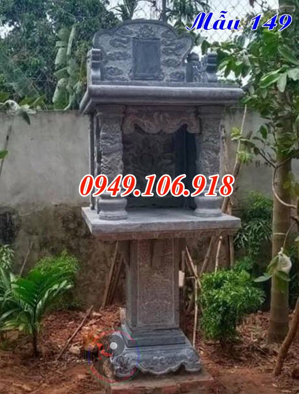 Mẫu cây hương 2 tầng thờ thiên bằng đá đẹp