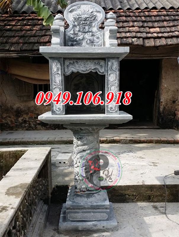Mẫu cây hương 2 tầng thờ thiên bằng đá đẹp