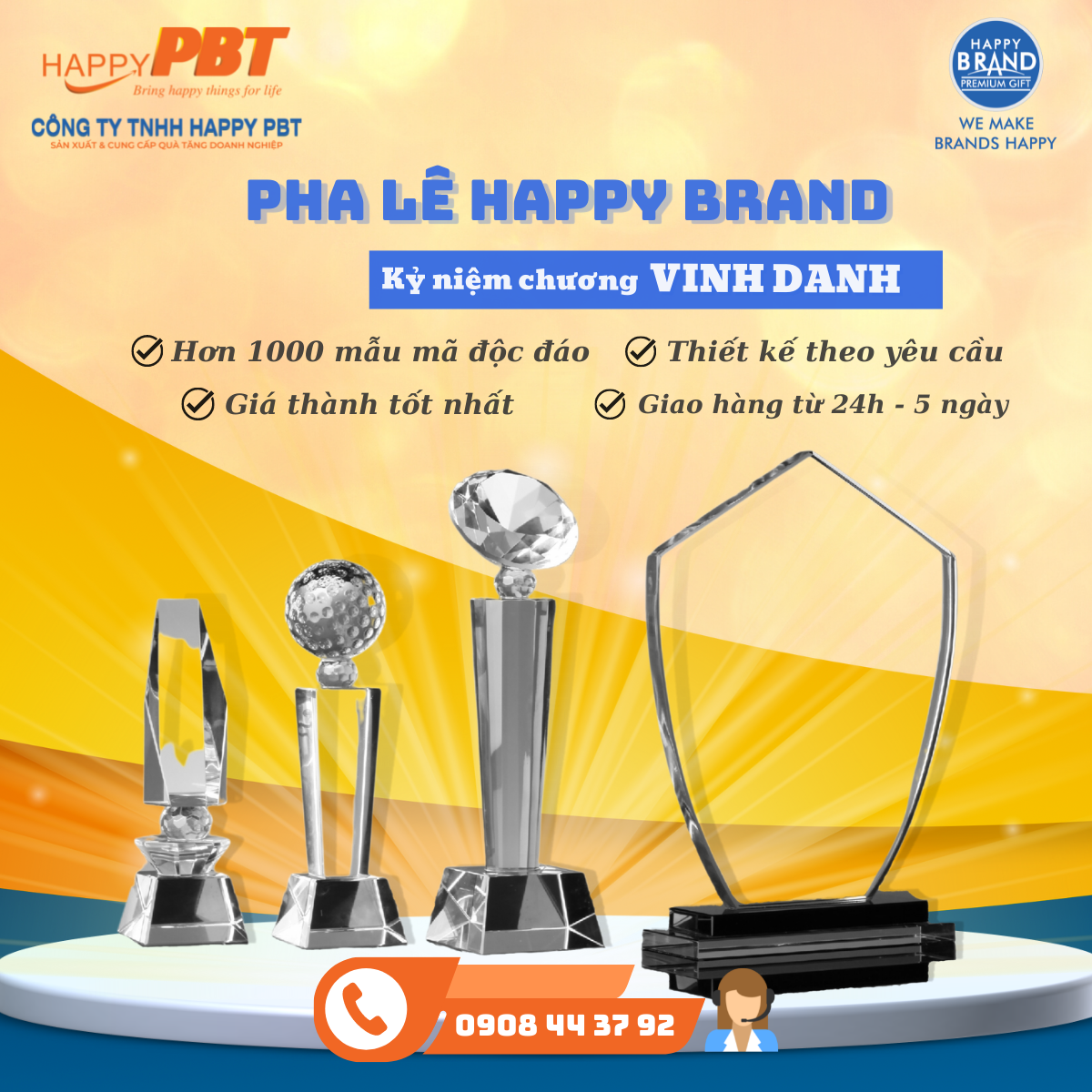 HAPPY BRAND - Sản xuất mặt hàng quà tặng doanh nghiệp/cá nhân