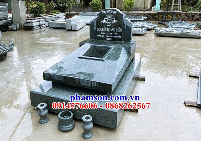 1659++ mẫu mộ tam cấp bằng đá điêu khắc kon tum