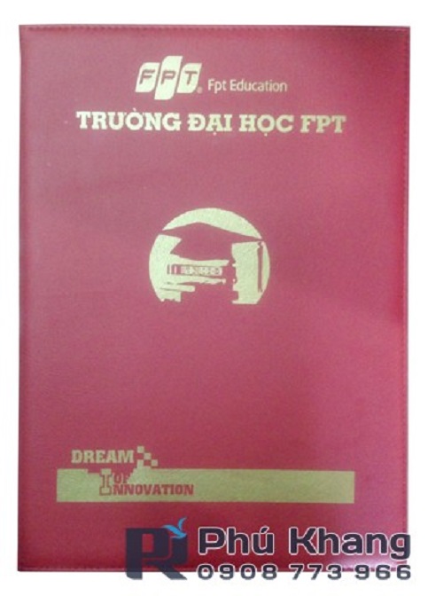 Bìa bằng tốt nghiệp giá rẻ tphcm, bìa đựng bằng cao đẳng