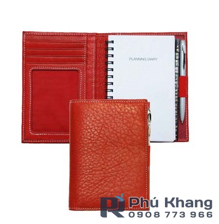 Xưởng sản xuất cuốn bìa da sổ tay, cơ sở bìa da phú khang